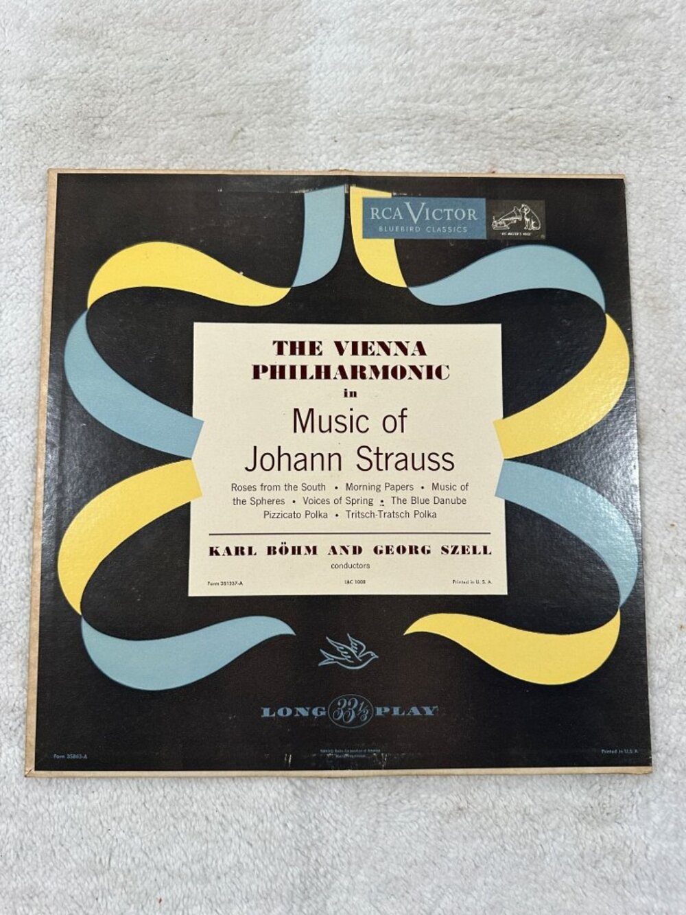The Vienna Philharmonic In Music Of Johann Strauss LPC 1008 RCA Victor 33 LP